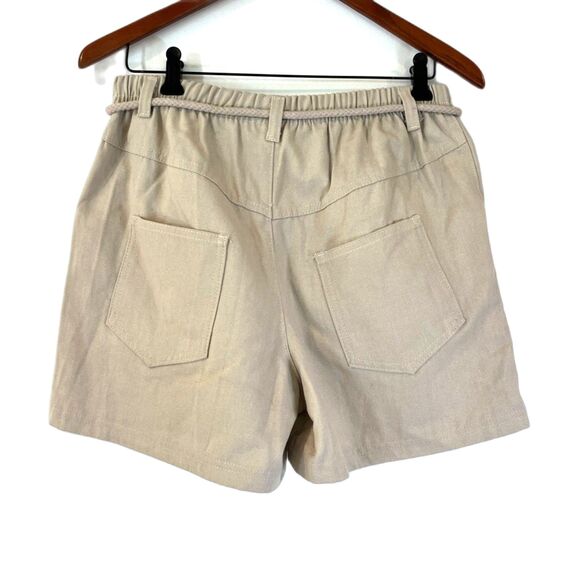 FP Fast Pace Vintage Cotton Shorts Preppy Nautical Rope Tie Pull On Small - Picture 2 of 5